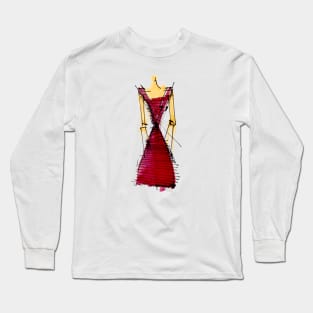 Red dress woman Long Sleeve T-Shirt